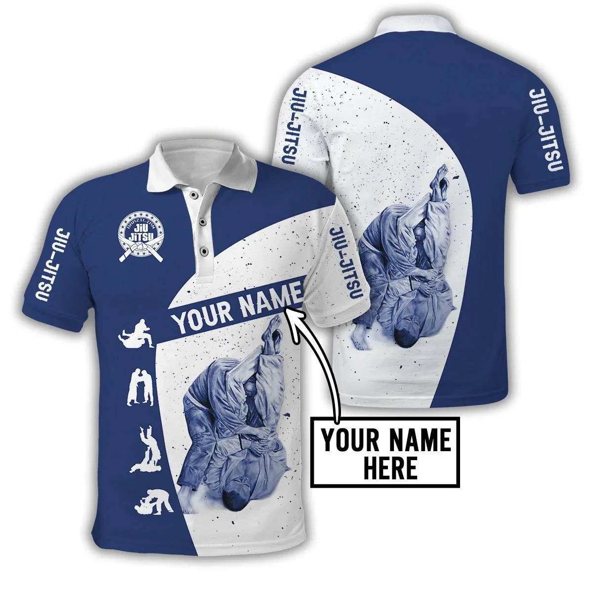 3D Printing Name - Customized Name Jiu Jitsu 3D All