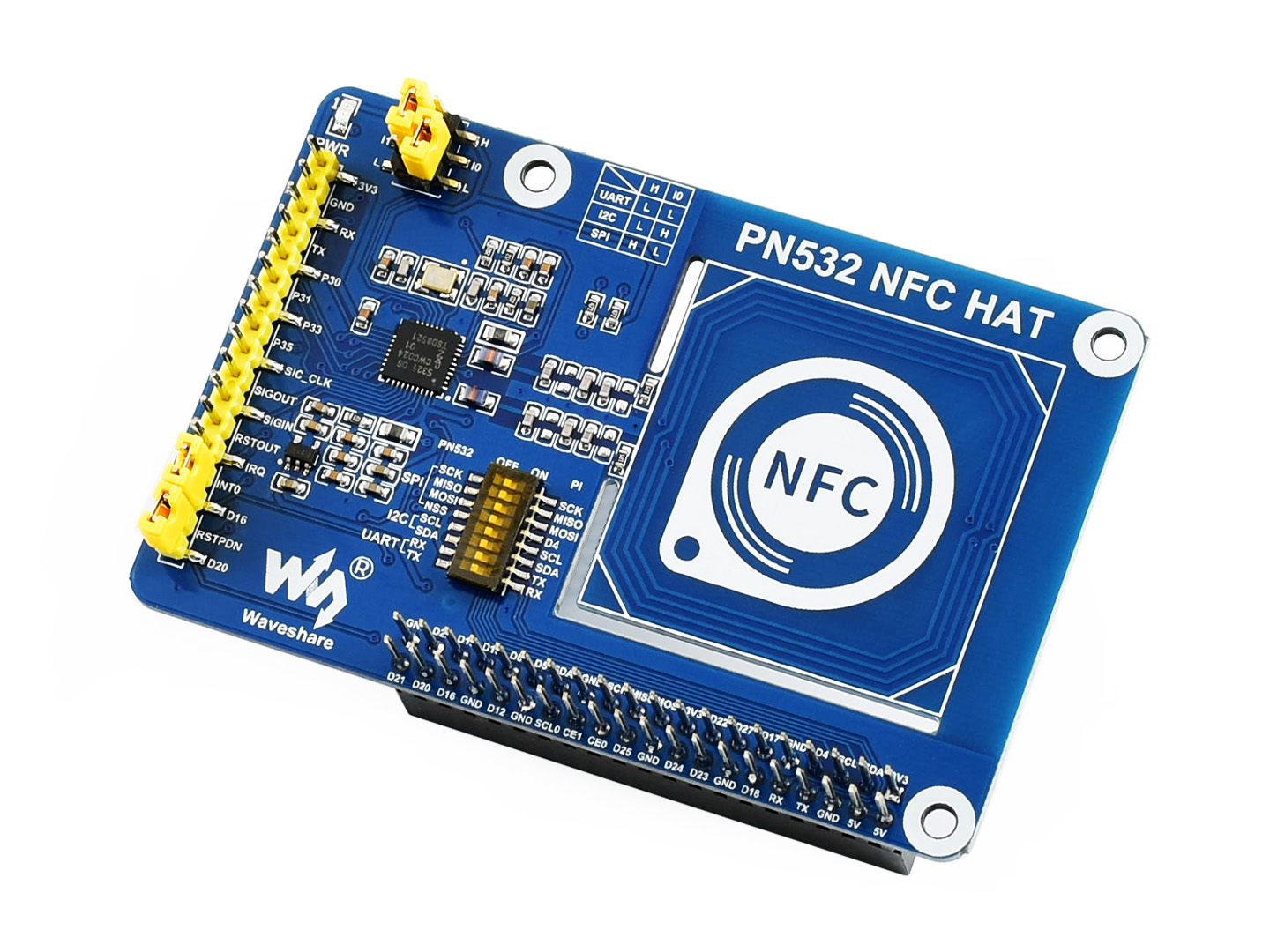 Raspberry Pi 3D Print - PN532 NFC HAT,For Raspberry Pi, I2C