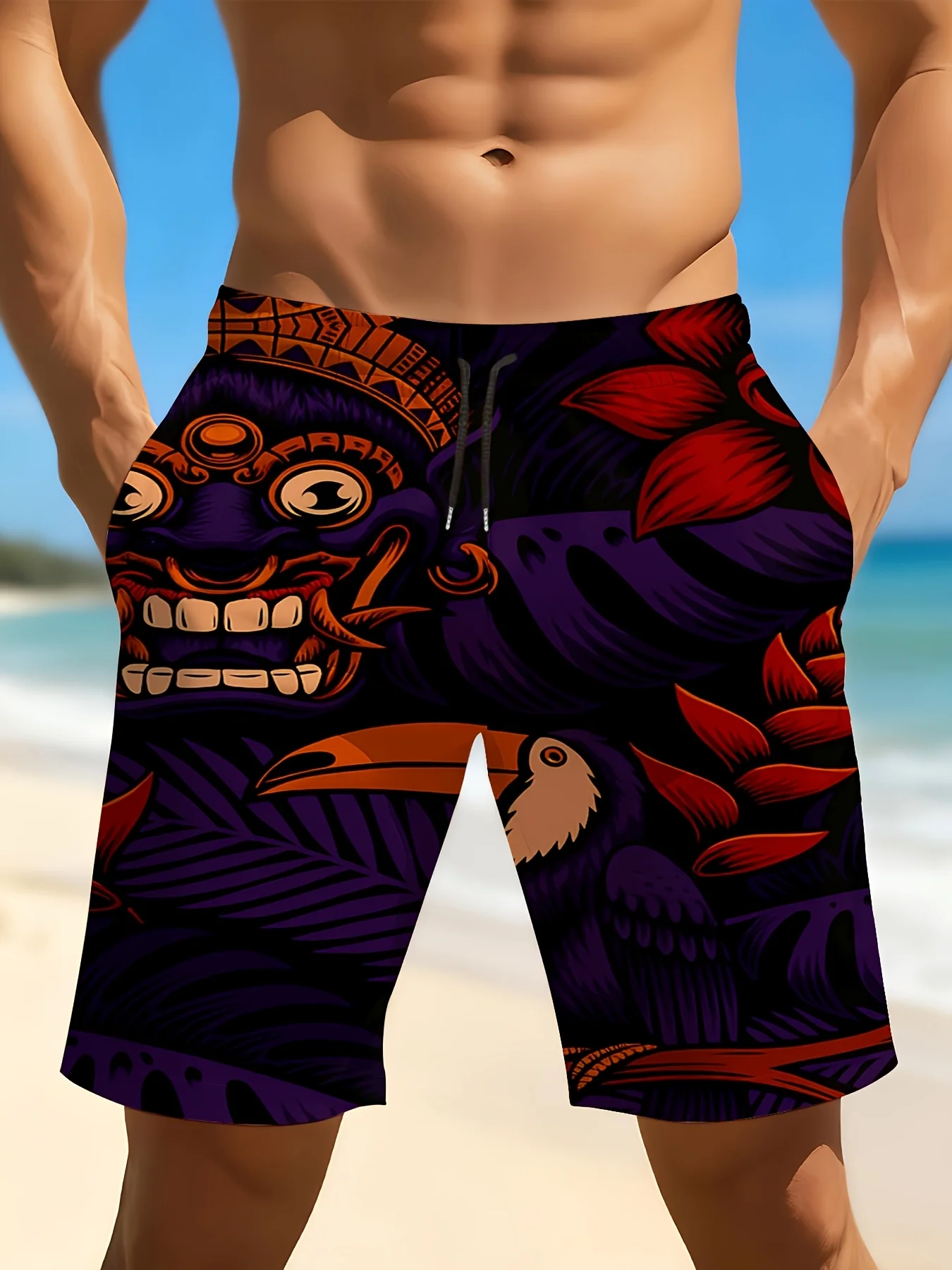 3D Printing Bali - Men Bali Barong Mask Toucan Bird