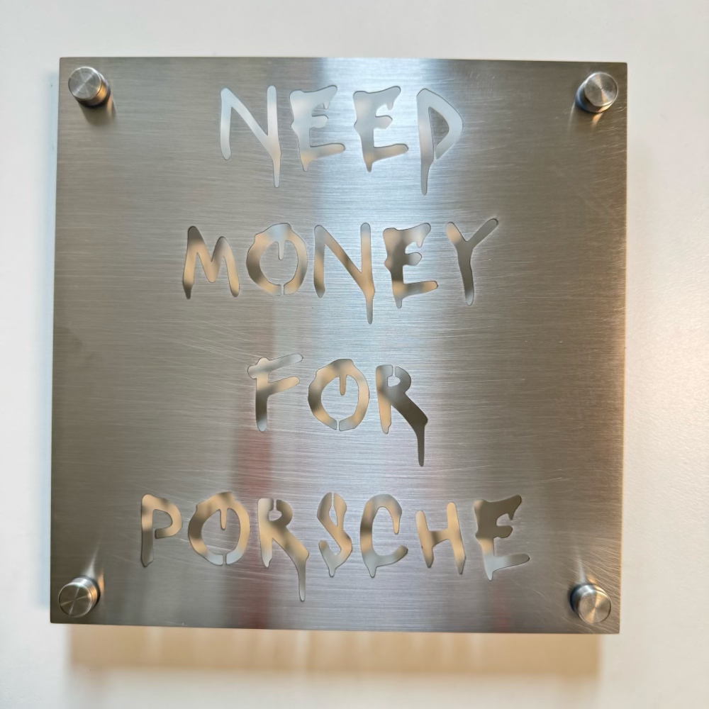 3D Printing Name - Modern Stainless Steel Signboard Customize 3D