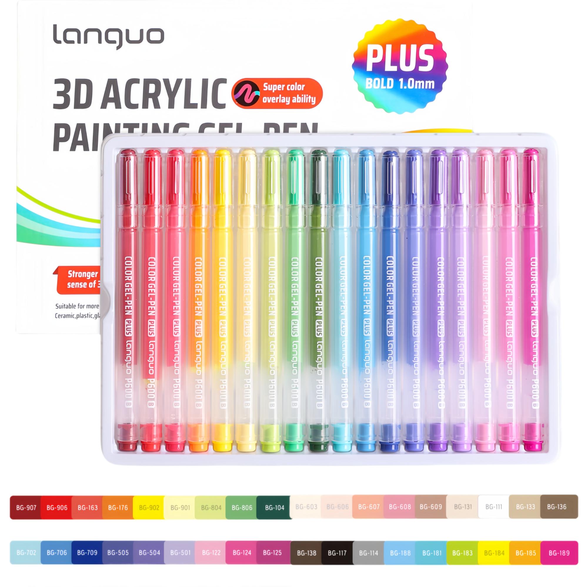 3D Printing Epoxy Resin - Languo 54-Color 3D Effect Acrylic Marker