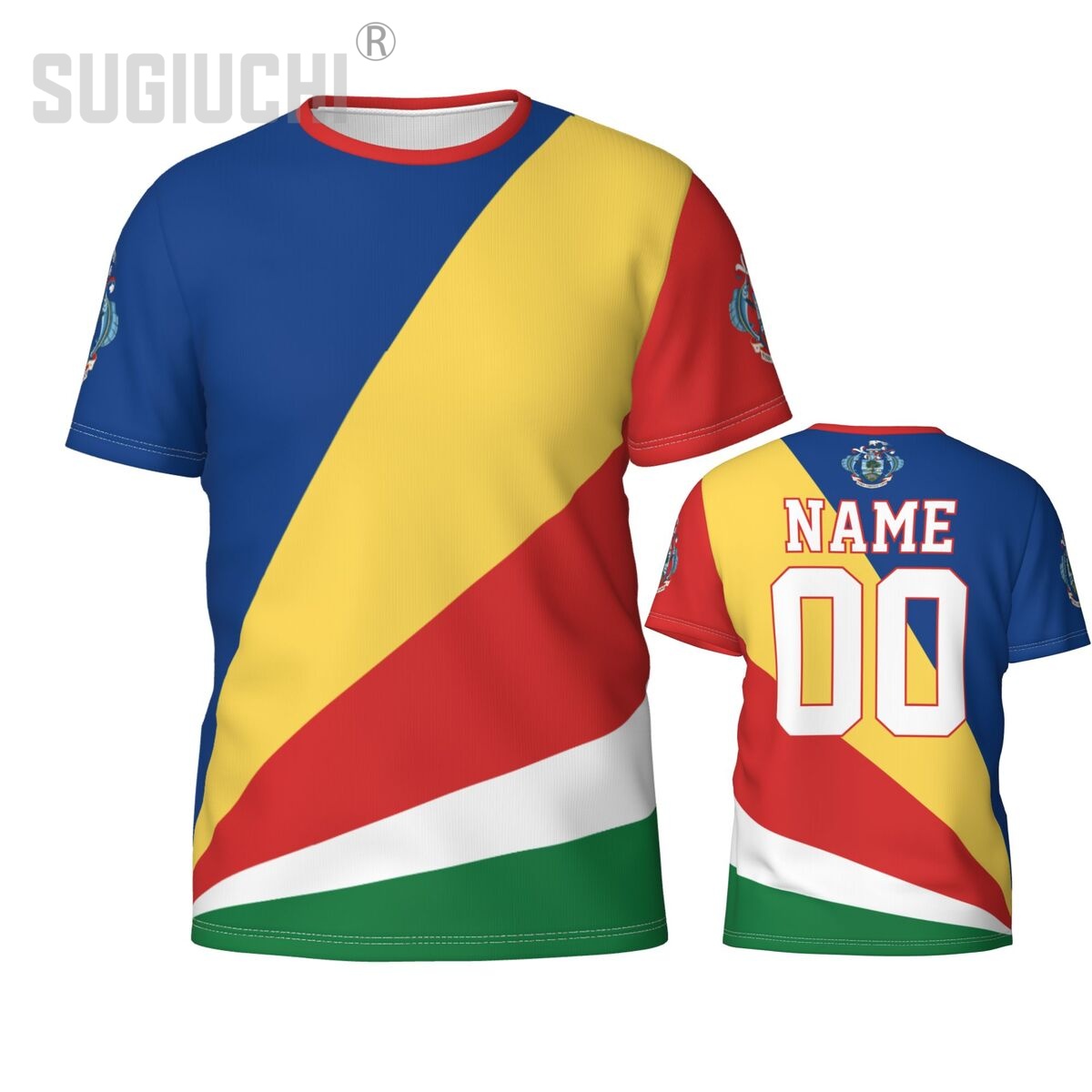 3D Printing Name - Custom Name Number Seychelles Flag Emblem