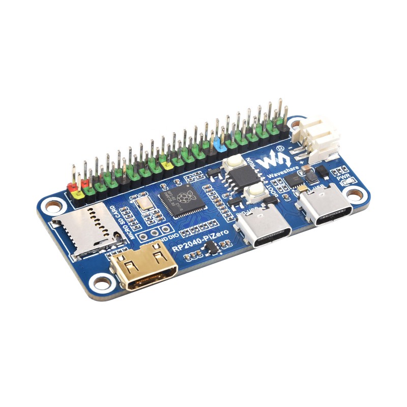 Raspberry Pi 3D Print - Waveshare RP2040-PiZero Development Board, Based On