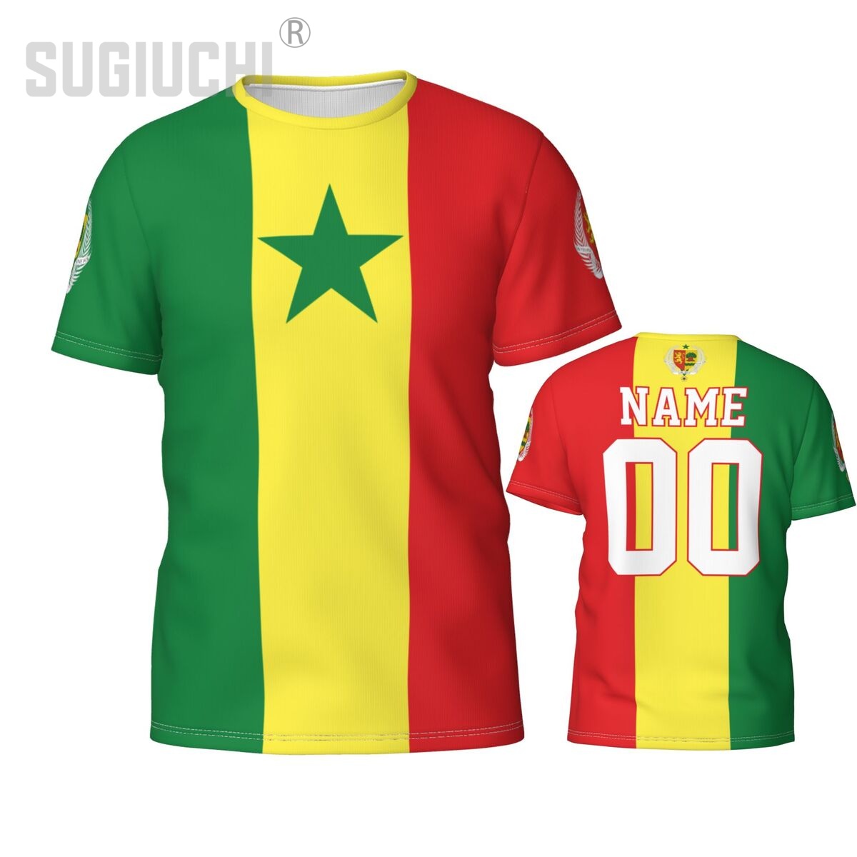 3D Printing Name - Custom Name Number Senegal Flag Emblem