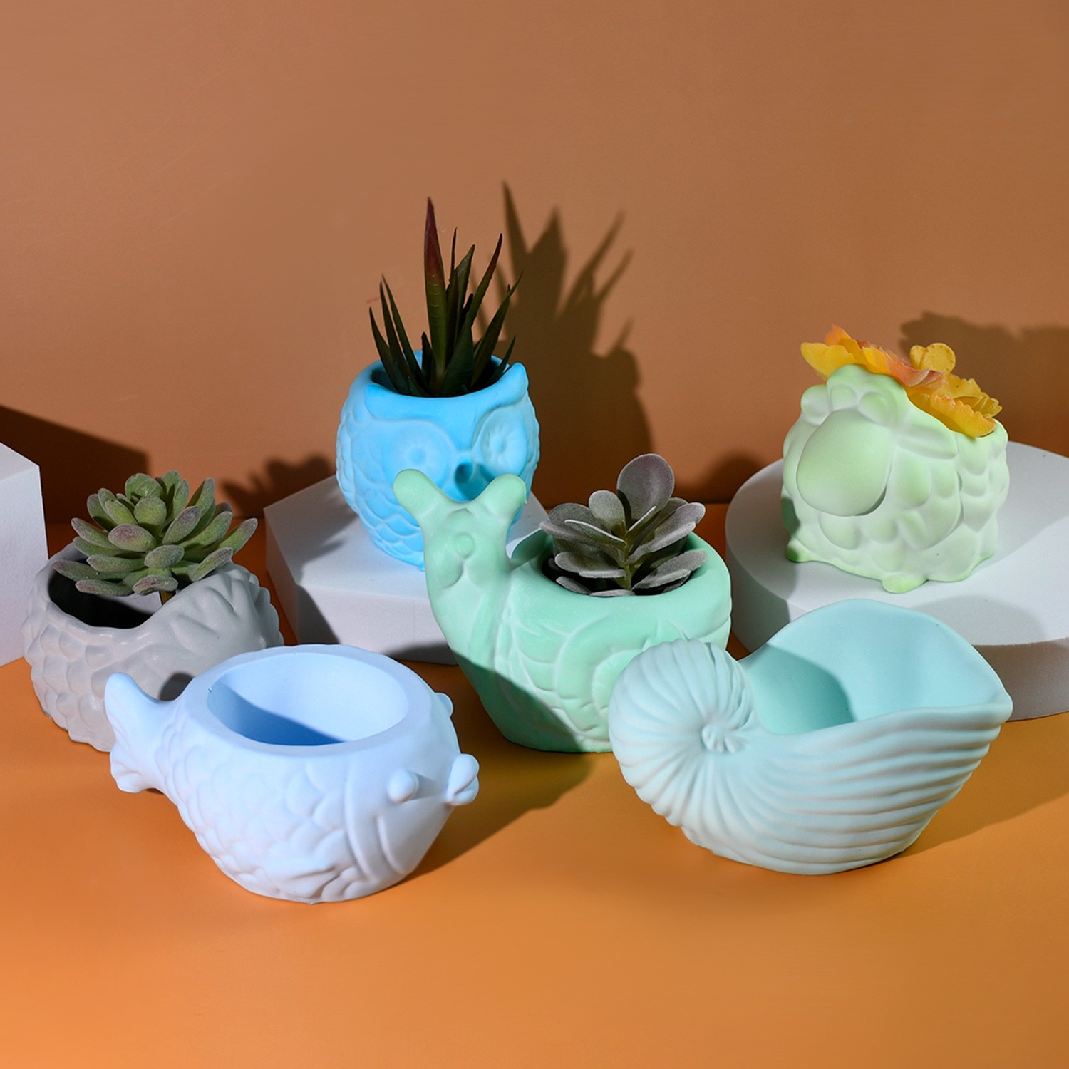 3D Animal Flower Pot Silicone  - 3D Printing Epoxy Resin review and price