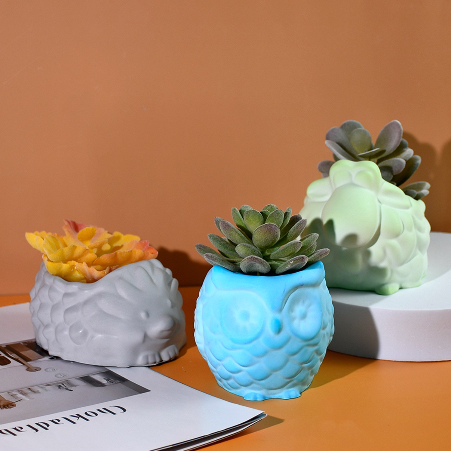 3D Animal Flower Pot Silicone  - 3D Printing Epoxy Resin review and price