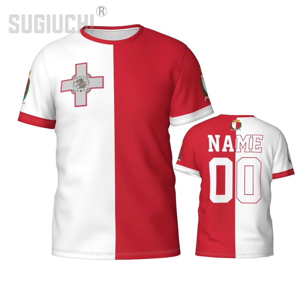 Custom Name Number Malta Flag  - 3D Printing Name review and price