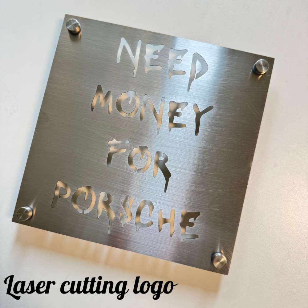 Modern Stainless Steel Signboa - 3D Printing Name review and price