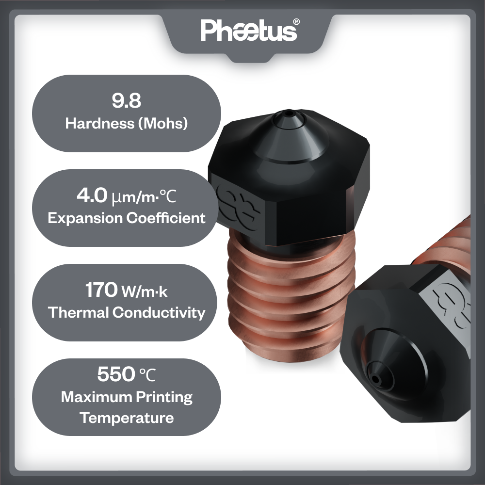 Phaetus Silicon Carbide V6 Noz - 3D Printer Hotend Kit review and price