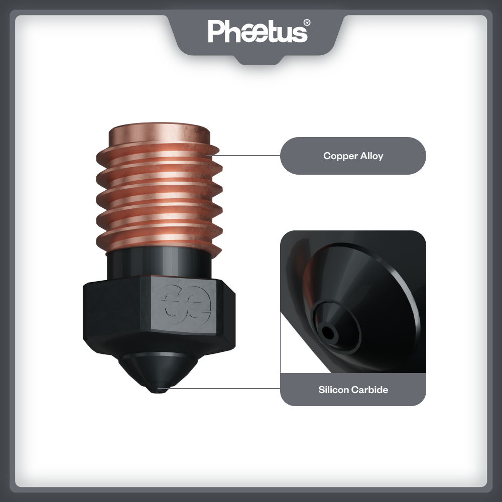 Phaetus Silicon Carbide V6 Noz - 3D Printer Hotend Kit review and price