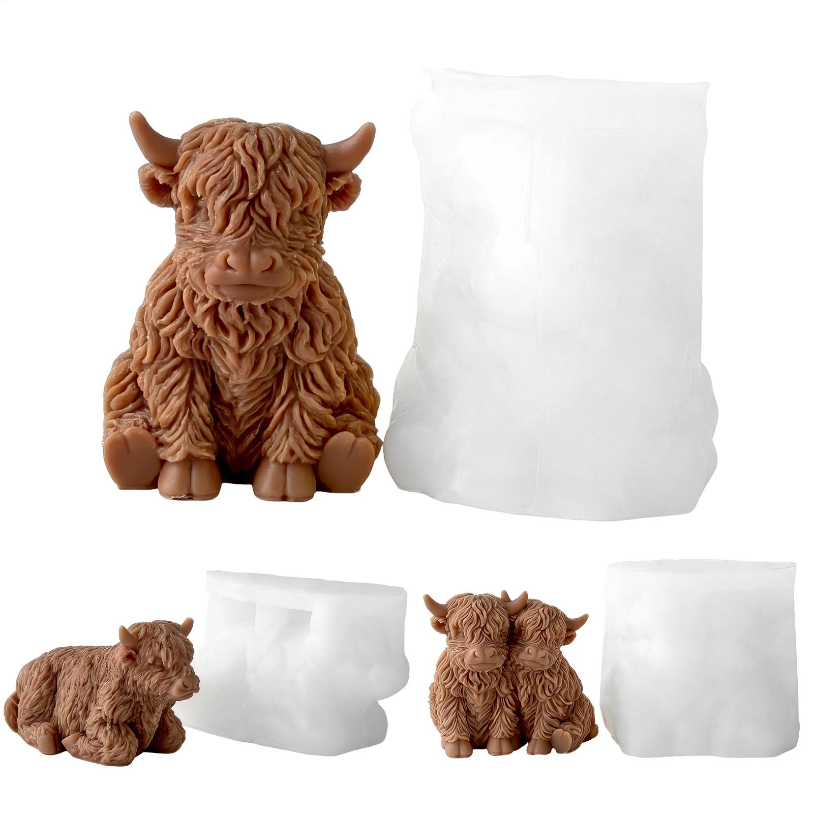 Highland Cow Silicone Mold Reu - 3D Printing Epoxy Resin review and price