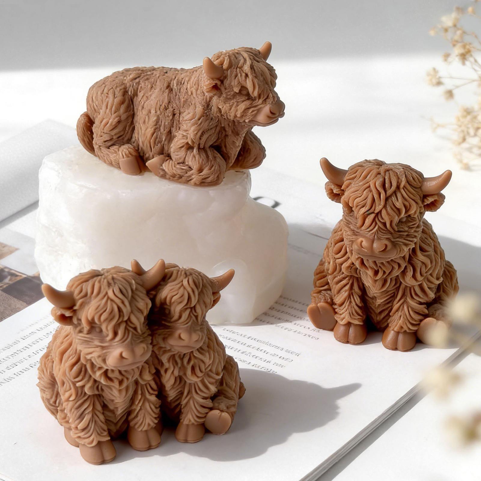 Highland Cow Silicone Mold Reu - 3D Printing Epoxy Resin review and price