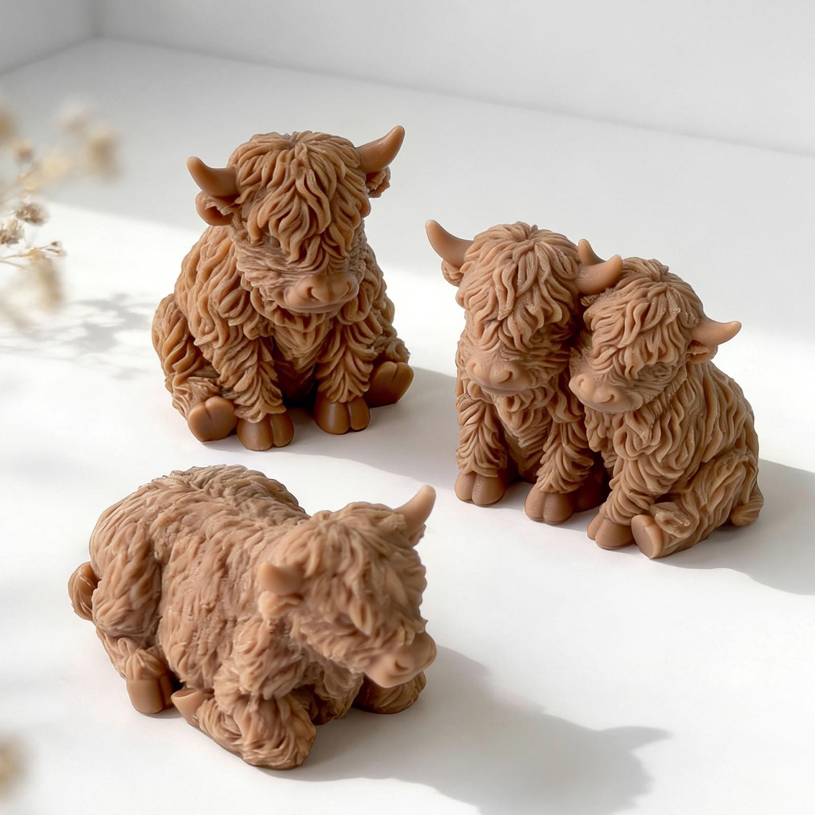 Highland Cow Silicone Mold Reu - 3D Printing Epoxy Resin review and price