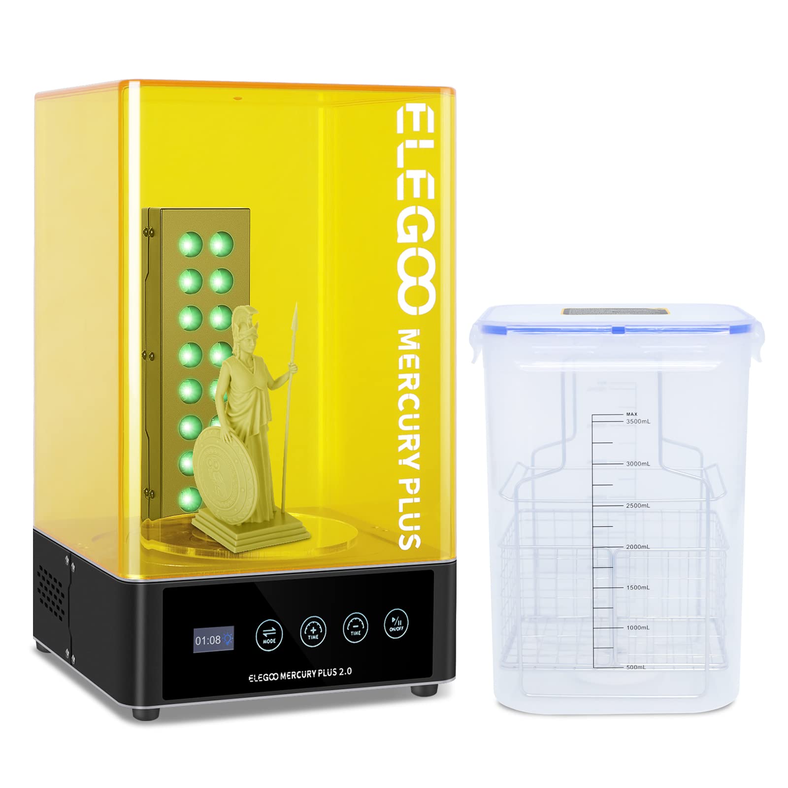ELEGOO   Plus 2.0 Wash and Cur - 3D Printing Machine review and price