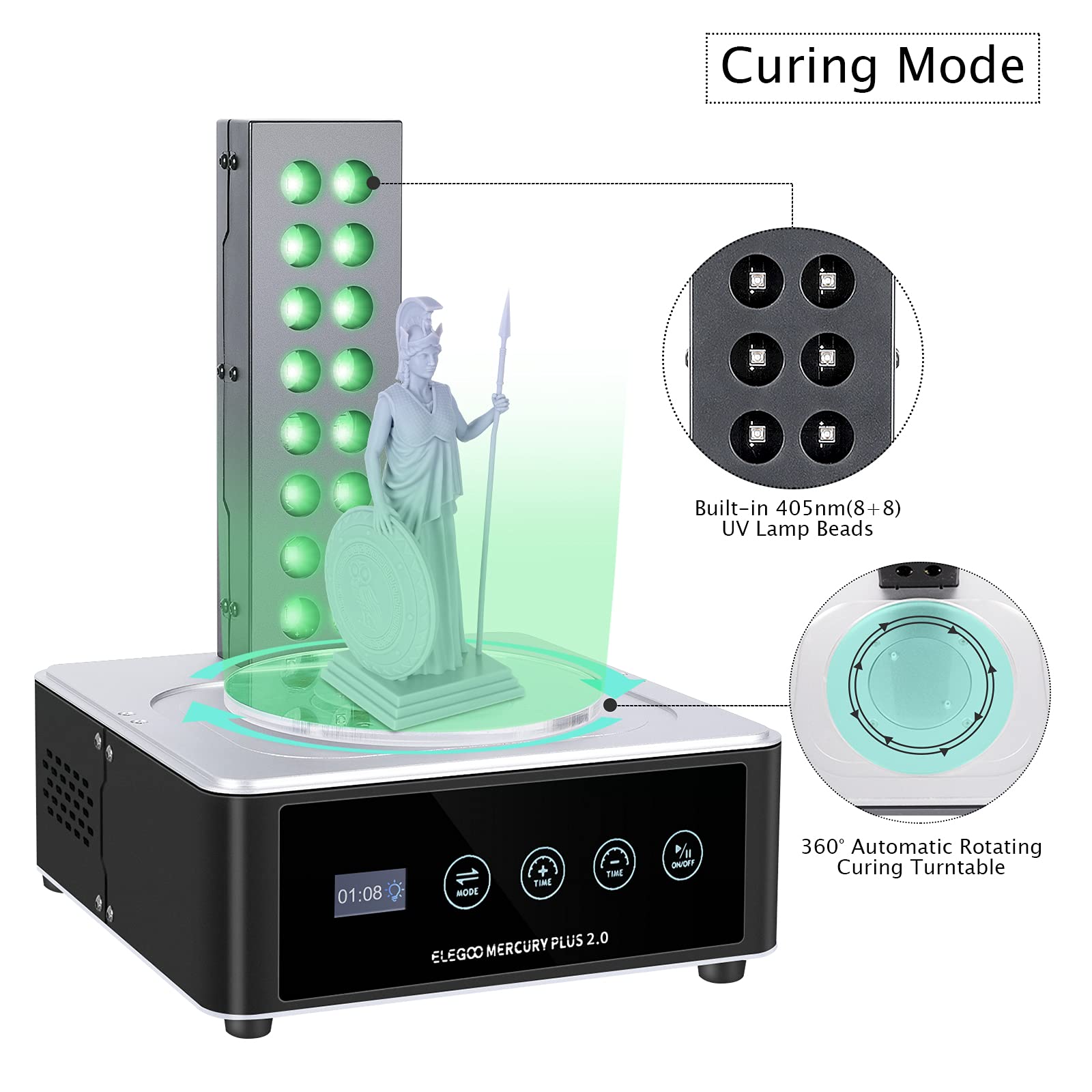 ELEGOO   Plus 2.0 Wash and Cur - 3D Printing Machine review and price
