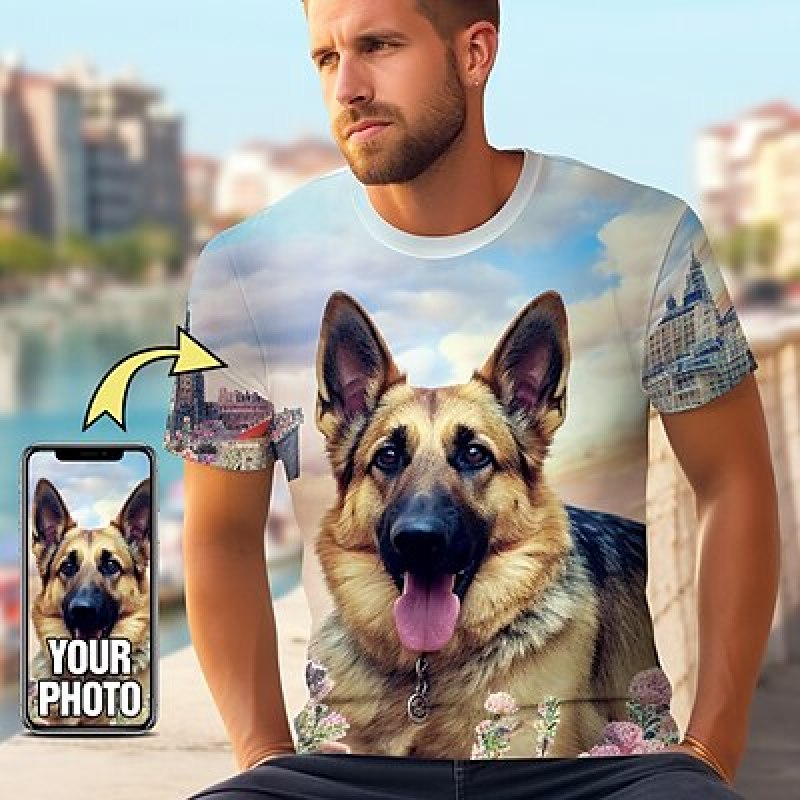 Custom Pet T Shirt for Men Des - 3D Printing Services review and price
