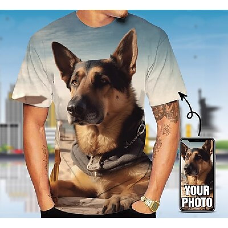 Custom Pet T Shirt for Men Des - 3D Printing Services review and price