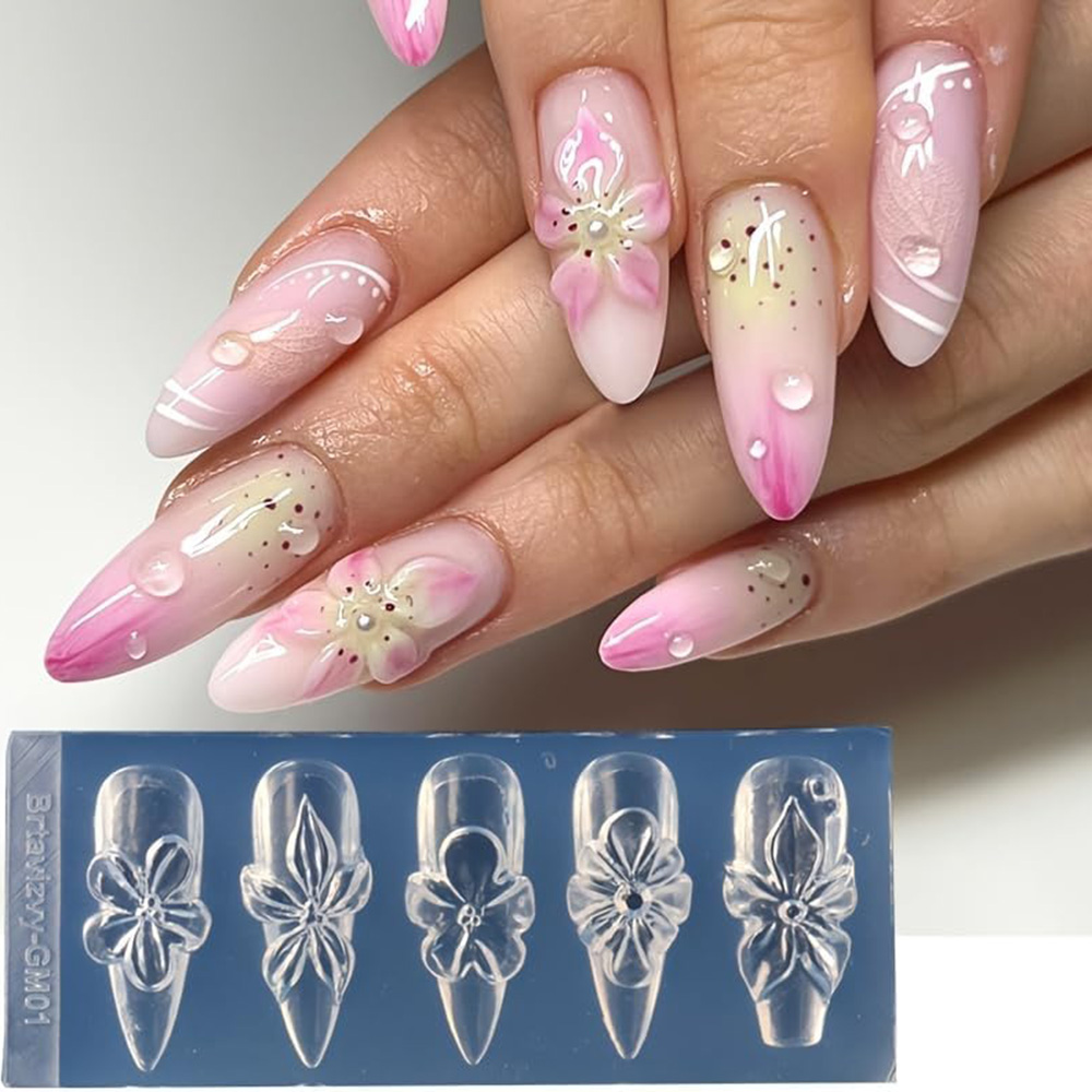 Floral 3D Nail Art Silicone Mo - 3D Printing Epoxy Resin review and price