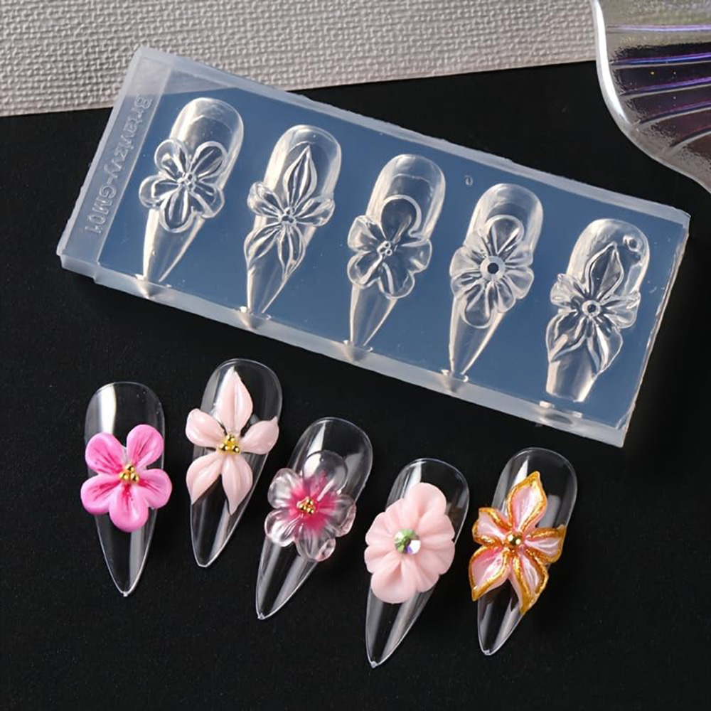 Floral 3D Nail Art Silicone Mo - 3D Printing Epoxy Resin review and price