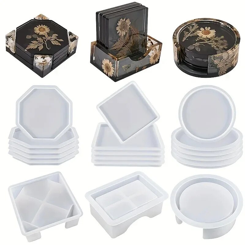 Coaster Resin Molds Set Includ - 3D Printing Epoxy Resin review and price