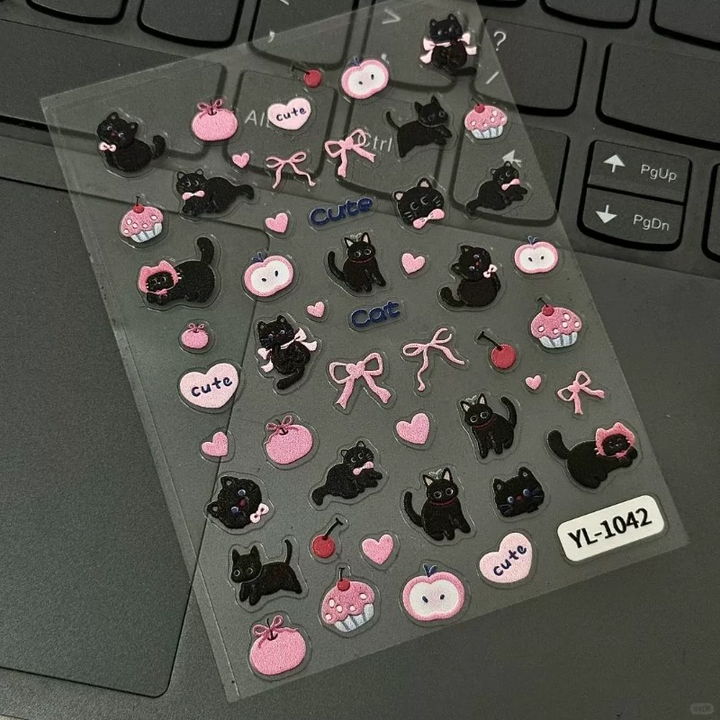 Cute Cartoon Bow Black Cat 3D  - 3D Printing Epoxy Resin review and price