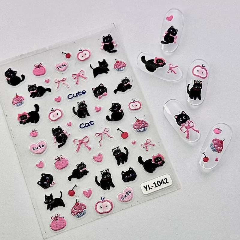 Cute Cartoon Bow Black Cat 3D  - 3D Printing Epoxy Resin review and price