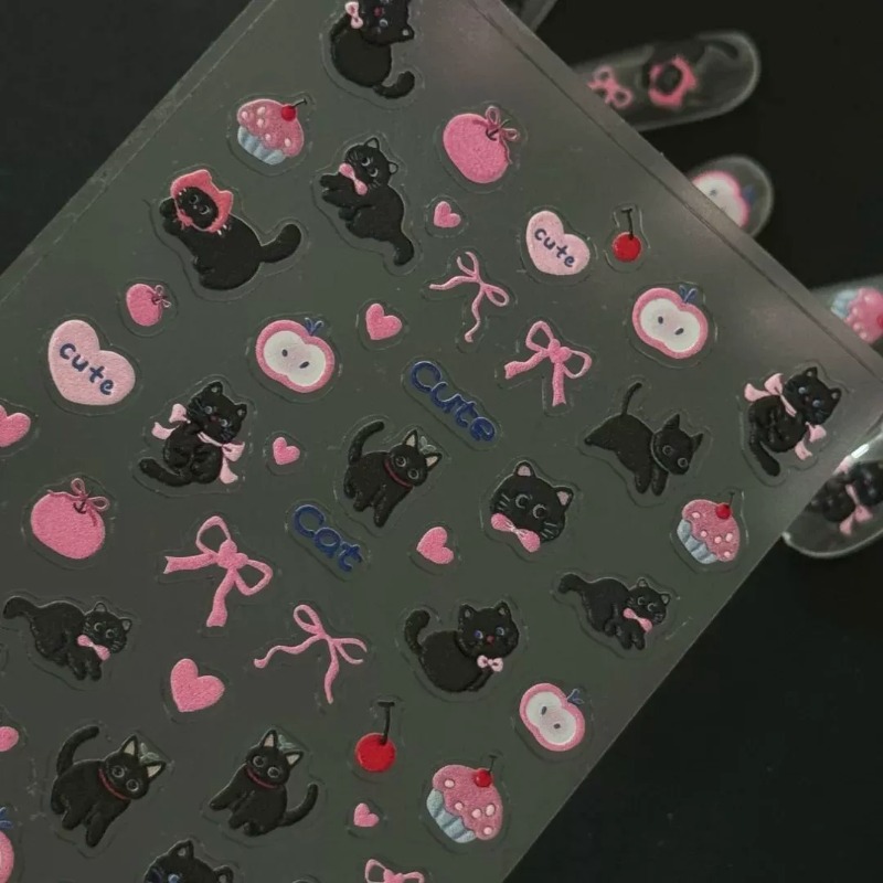 Cute Cartoon Bow Black Cat 3D  - 3D Printing Epoxy Resin review and price
